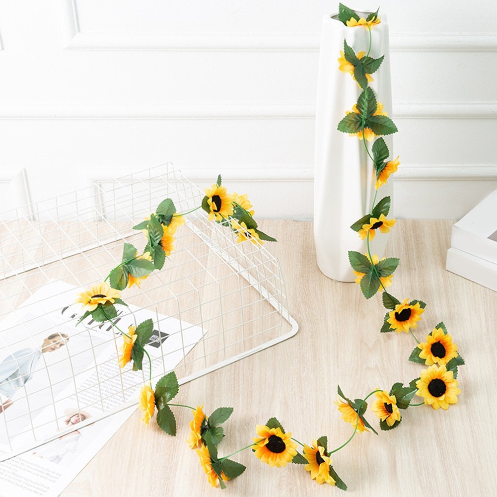 Sunflower Garland for Gardens Add a for splash of Color to Your Outdoor Space