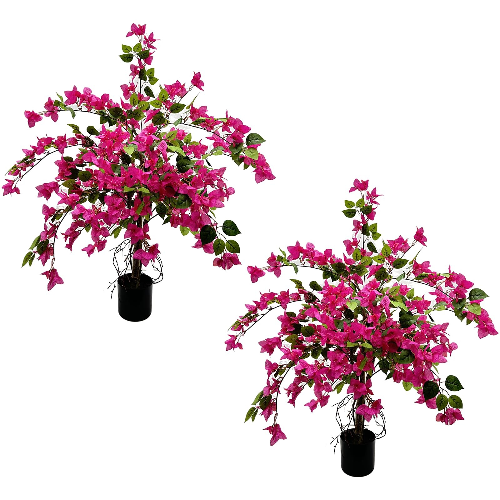 3FT Artificial Bougainvillea Tree – Realistic Faux Bougainvillea Tree with Pi…