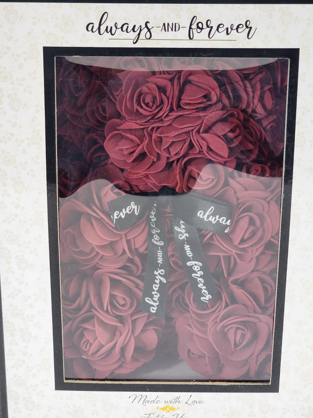 Red Rose Bear – “Always & Forever” Flower Bear in Gift Box