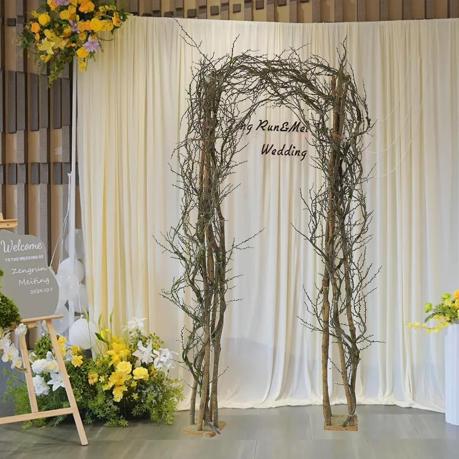 74.8″ Black Halloween Tree Branches & Twigs Garland for Spooky Decor