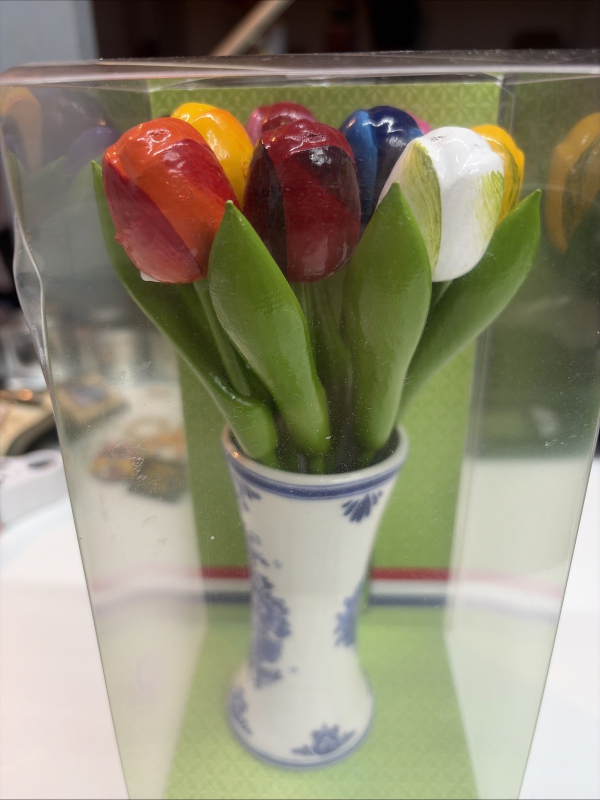 9 Wooden tulips Dutch flower Wood tulip Gift Mother Mom Wife Wedding Birthday