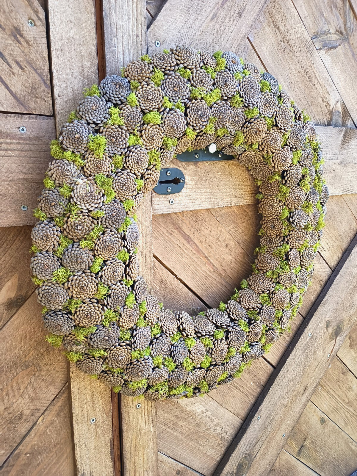 Rustic Handmade Handmade Pine Cone Wreath Fall Winter Home Natural Decor