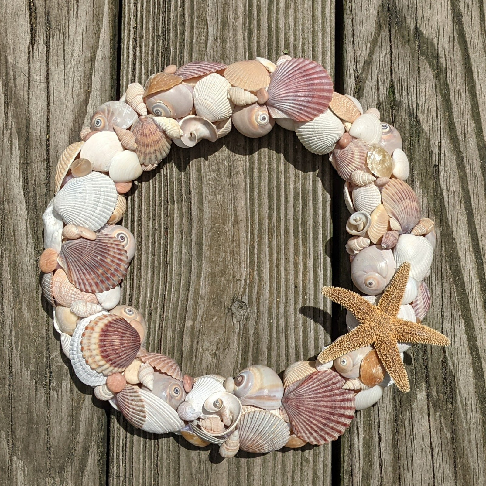 RESERVED sea shell wreath