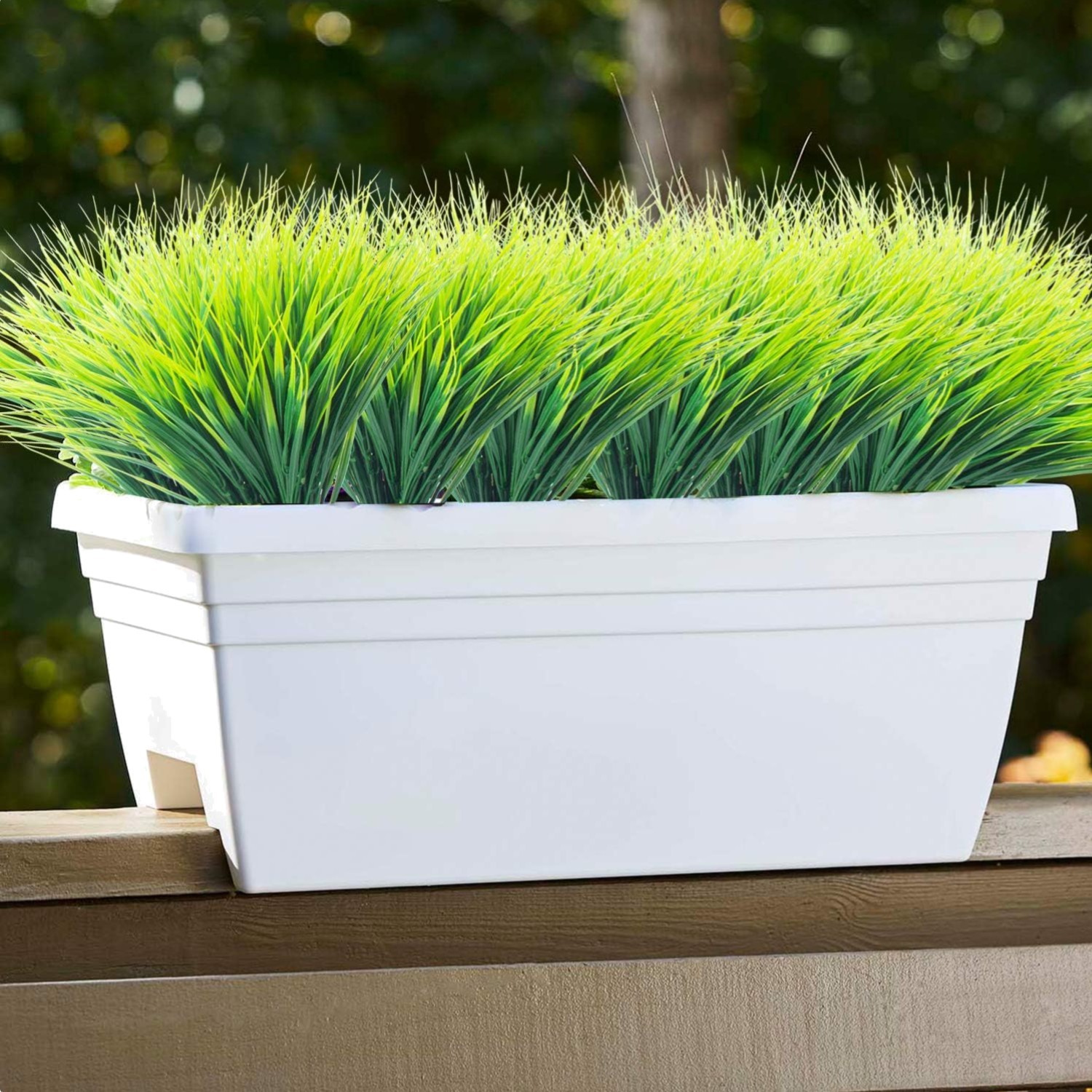 Lifelike Greenery: 20 Bundles of Fake Wheat Grass for Porches & Gardens