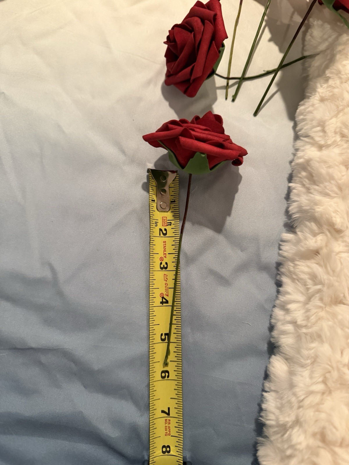 AmyHomie Artificial Real Looking Dark Red Roses For DYI/Wedding Used One Time