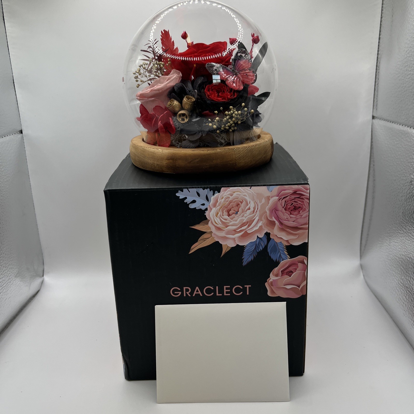 Preserved Flowers Roses in Glass Dome, Forever Flowers for Delivery Graclect New