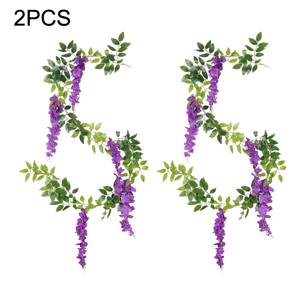 2PCS Lifelike Wisteria Flower Decor for Elegant For Weddings and Homes