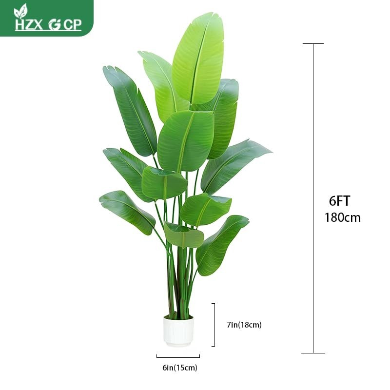 6FT Artificial Bird of Paradise Plant – Tall Faux Silk Indoor Floor Decor for Ho