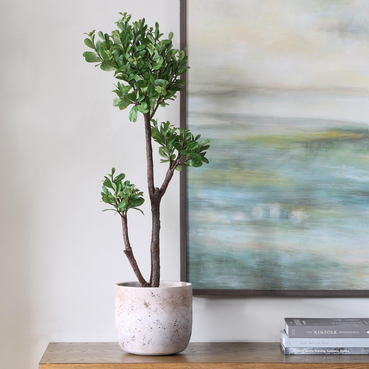 Uttermost 60266 Arbor Strawberry Aged Ivory and Green Tree