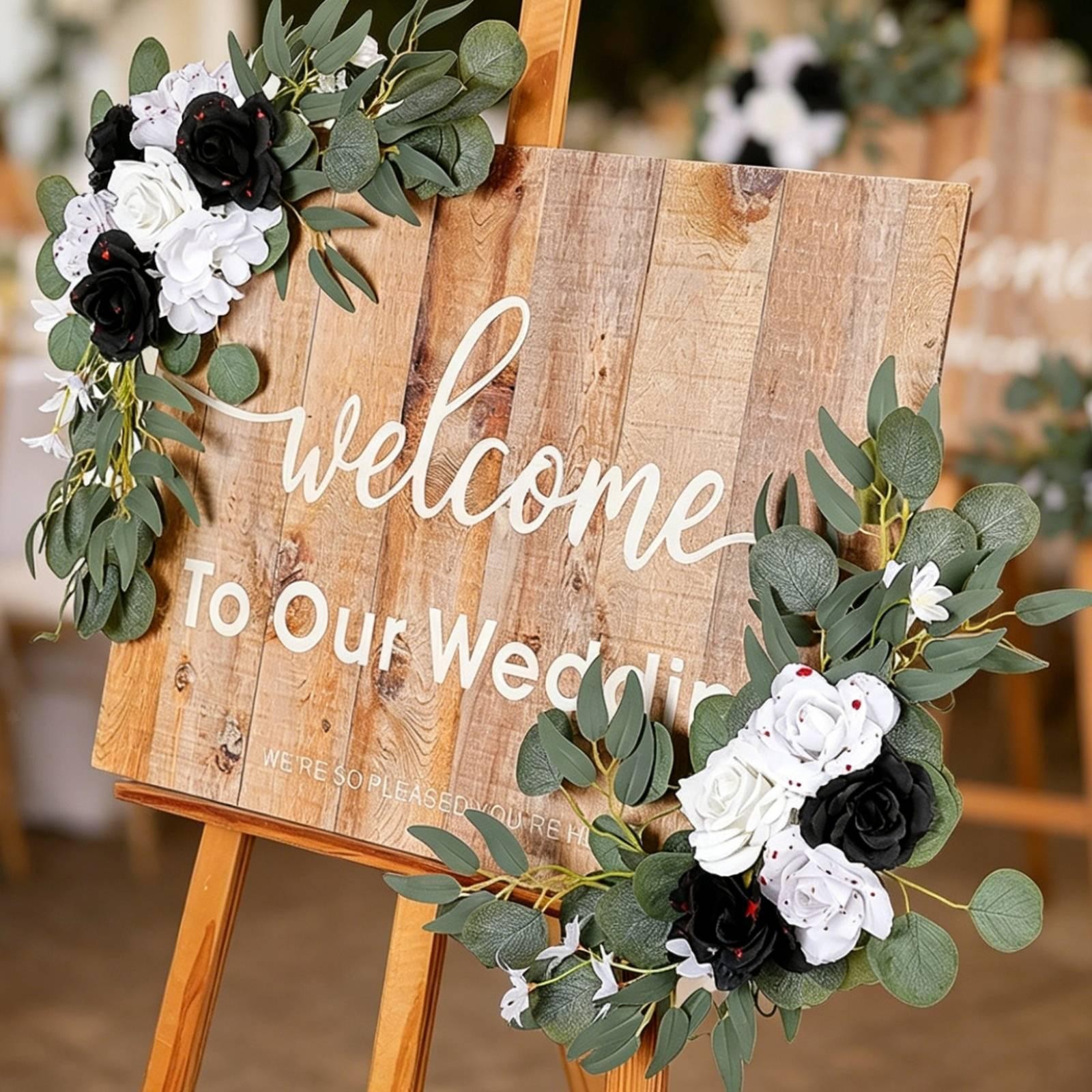 Artificial Wedding Arch Flowers Backdrop Decor Centerpiece Silk Flowers Rustic