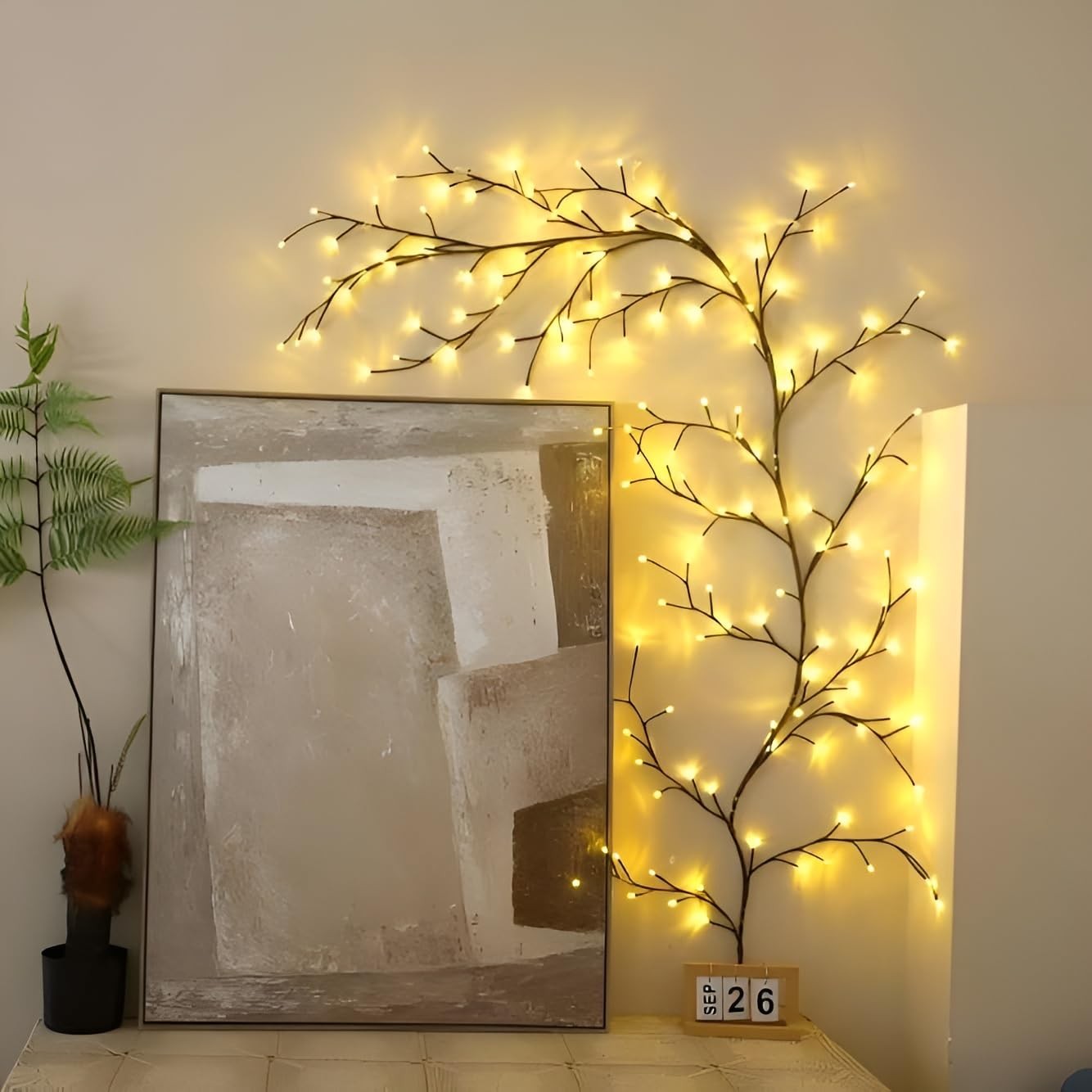 Willow Vine Wall Light 7.5FT LED Remote