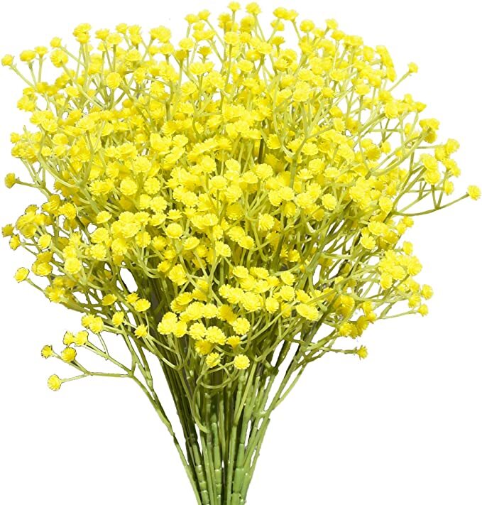 Baby’s Breath Pack of 12 Stems 18in Yellow