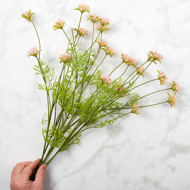 Light Pink Artificial Yarrow 22″ Decorative Floral Bush
