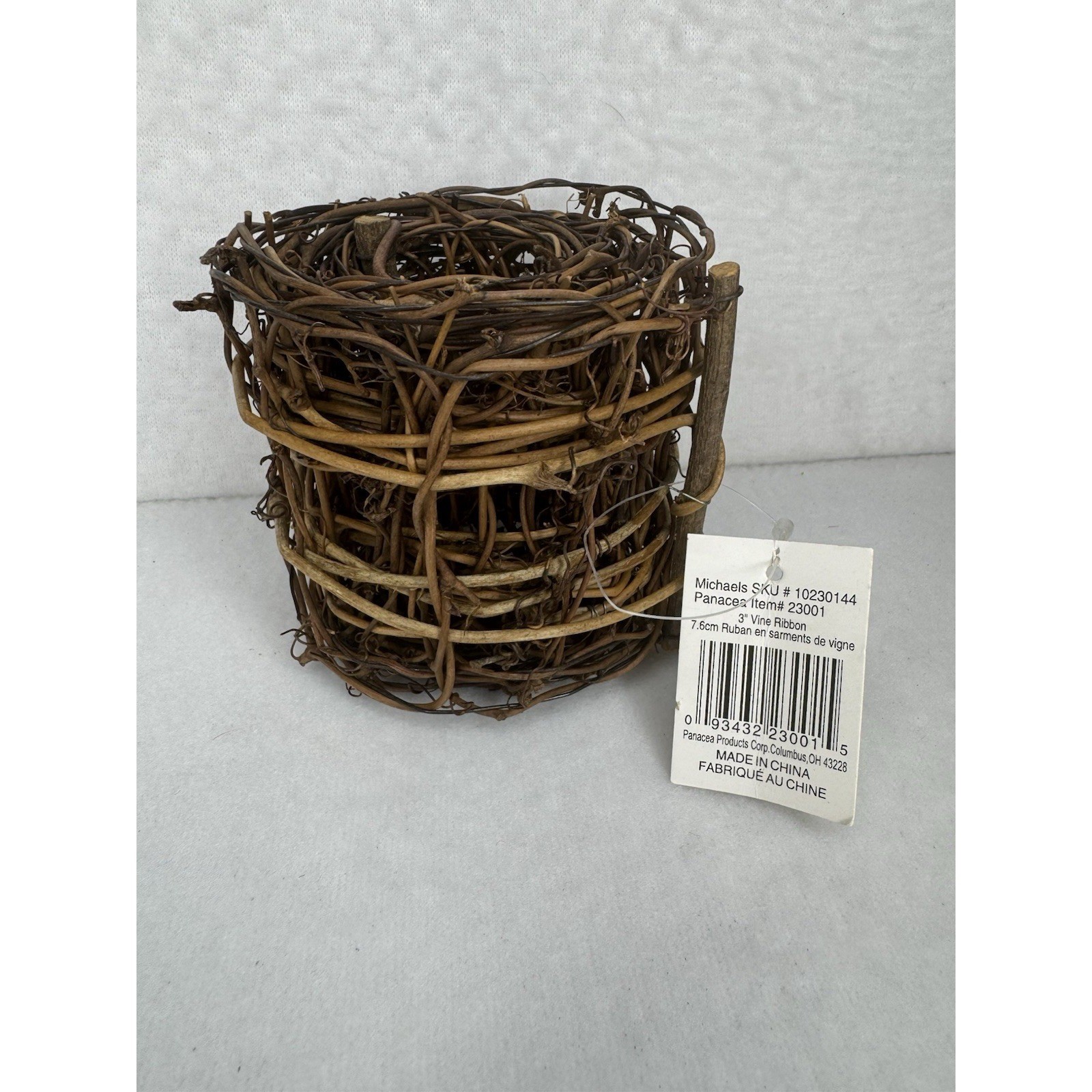 Panacea 3″ Vine Ribbon Natural Grapevine Roll Michaels Rustic Craft Decor New