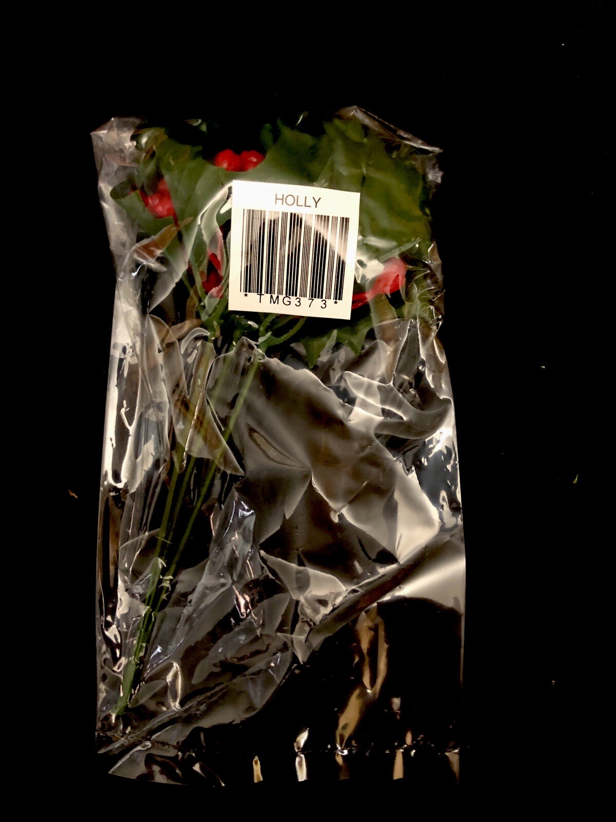 Artificial Silk Red Holly Berry Floral 3 Stems w Berries Heads 5” Christmas New