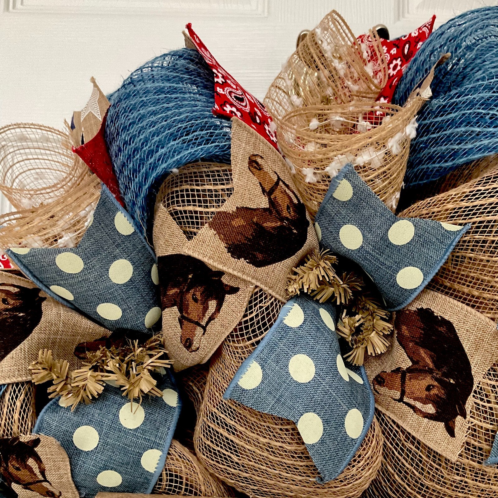 Home Sweet Texas Home Wreath Handmade Deco Mesh