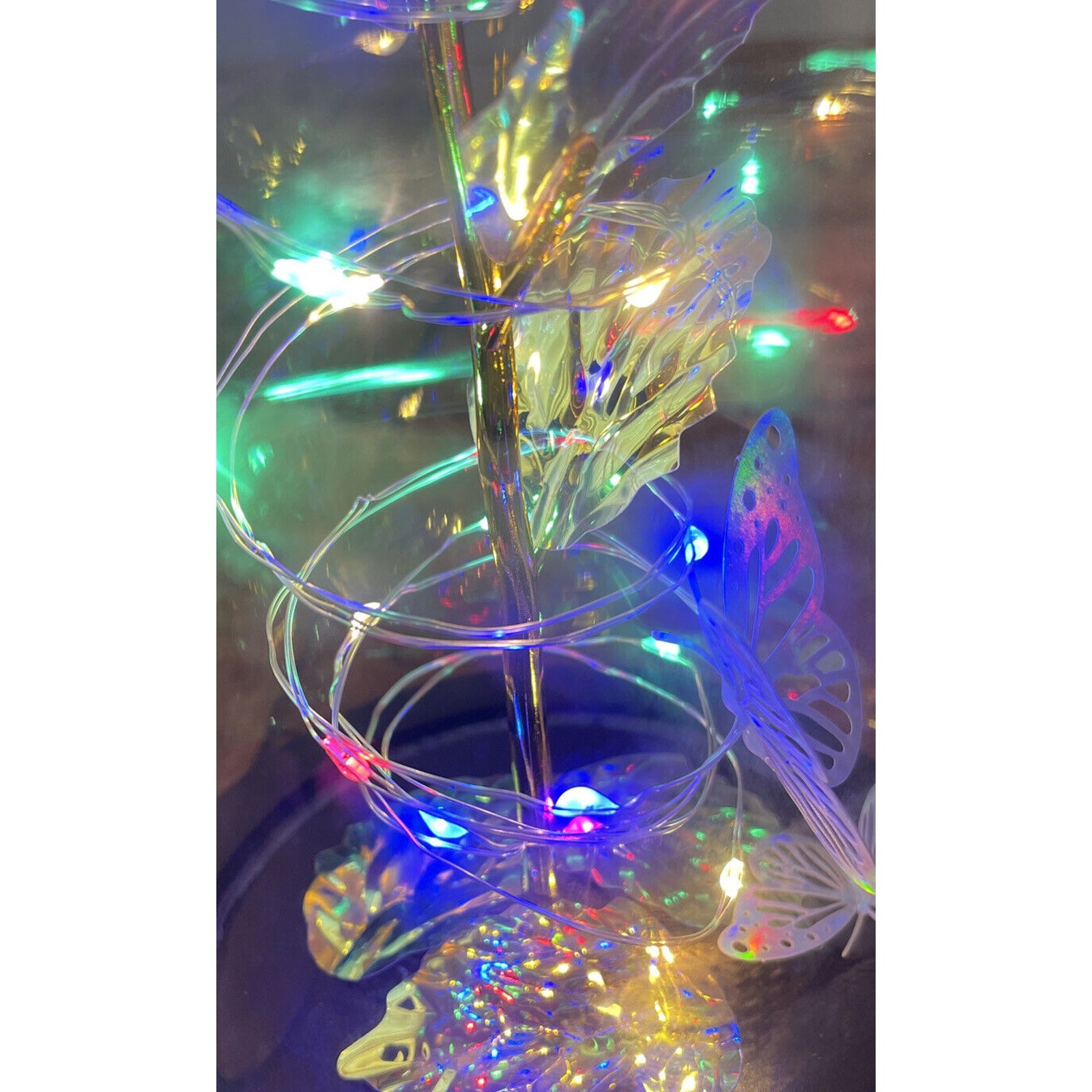 Best Wishes “Love Forever” Rose Flower In Glass LED Light Mother’s Day, Gift ❤️