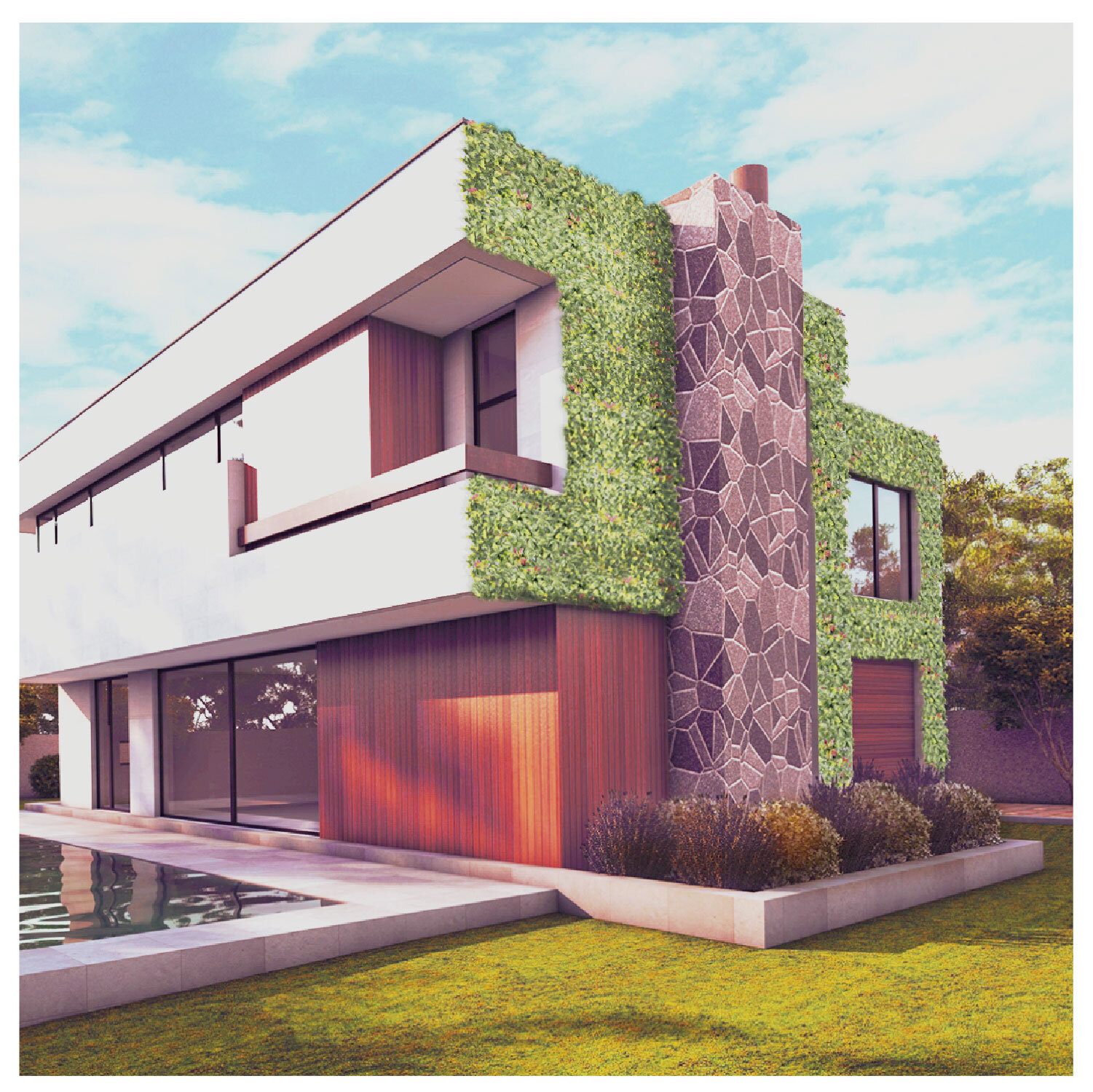20in Artificial Faux Photinia Mat Wall Hedge Decor Privacy Fence Panel Grass
