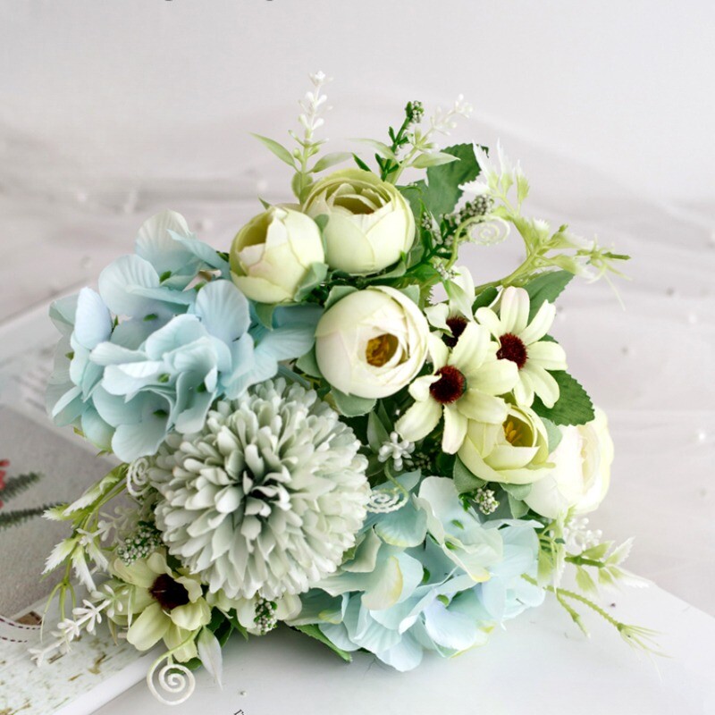 Wedding Artificial Flower Fake Bouquet Bride Evening Party Banquet Home Decor