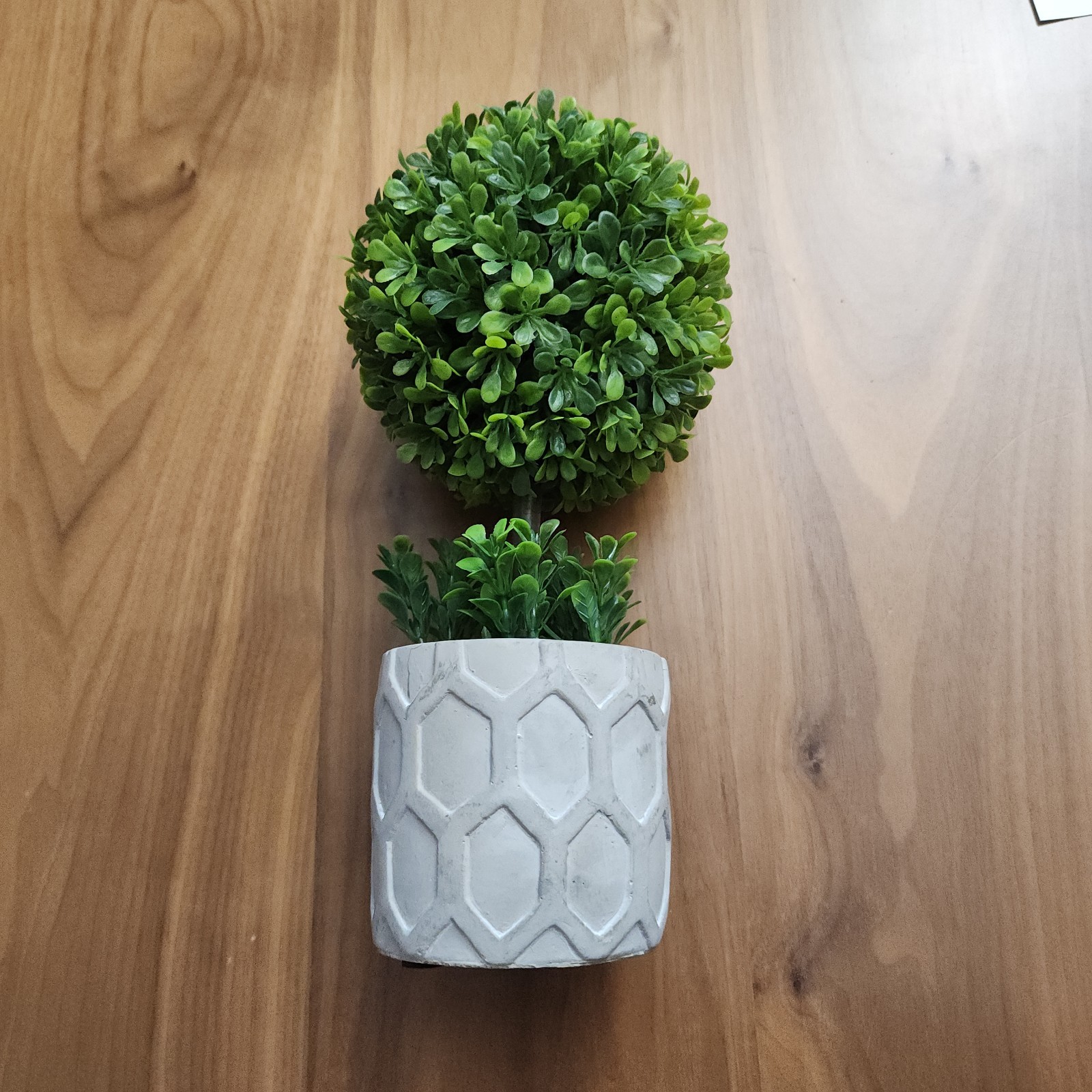 Potted Faux Plant Indoor Decorative Use White Planter