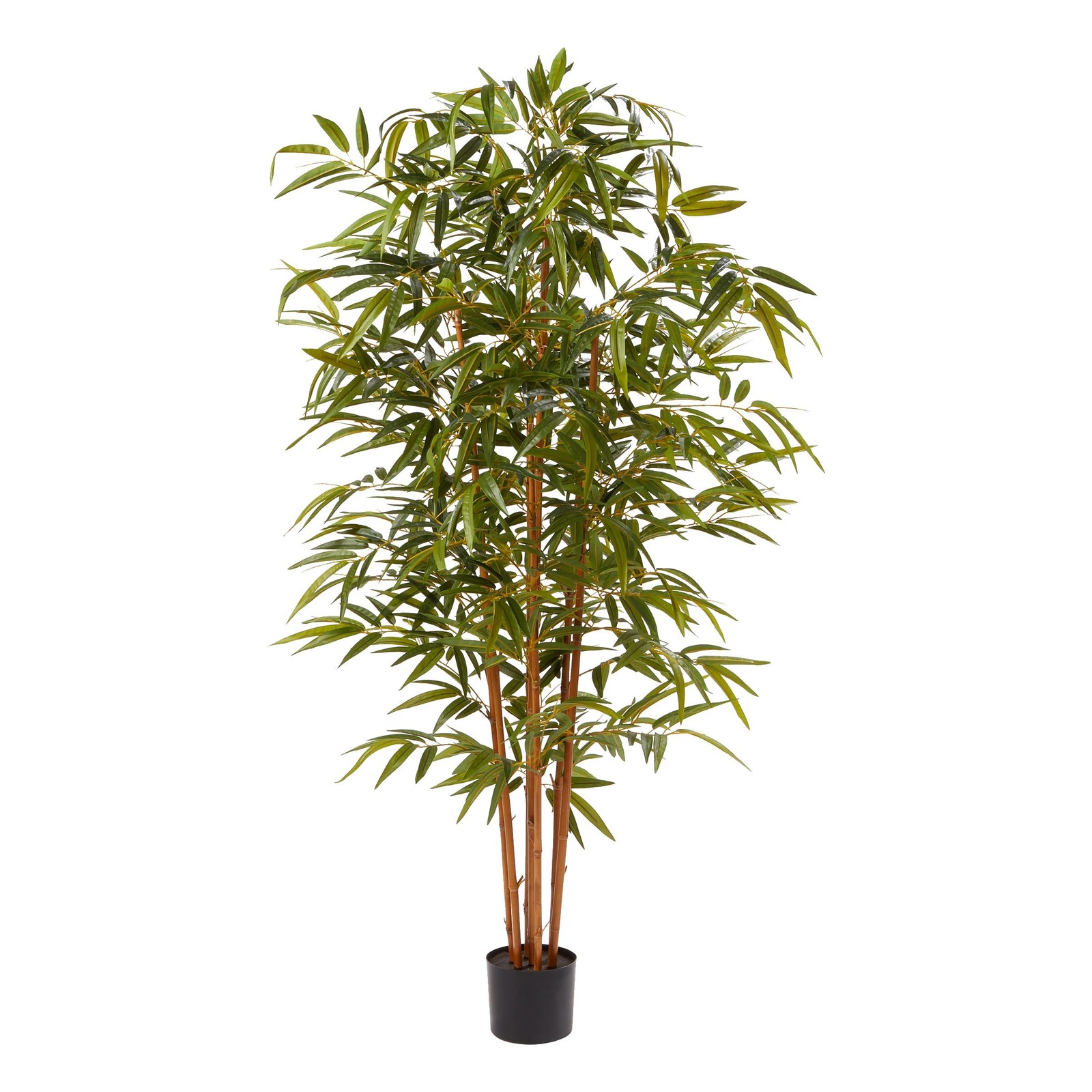 Artificial Bamboo Tree – 6FT Fake Plant with Adjustable Leaves and Pot – Faux…