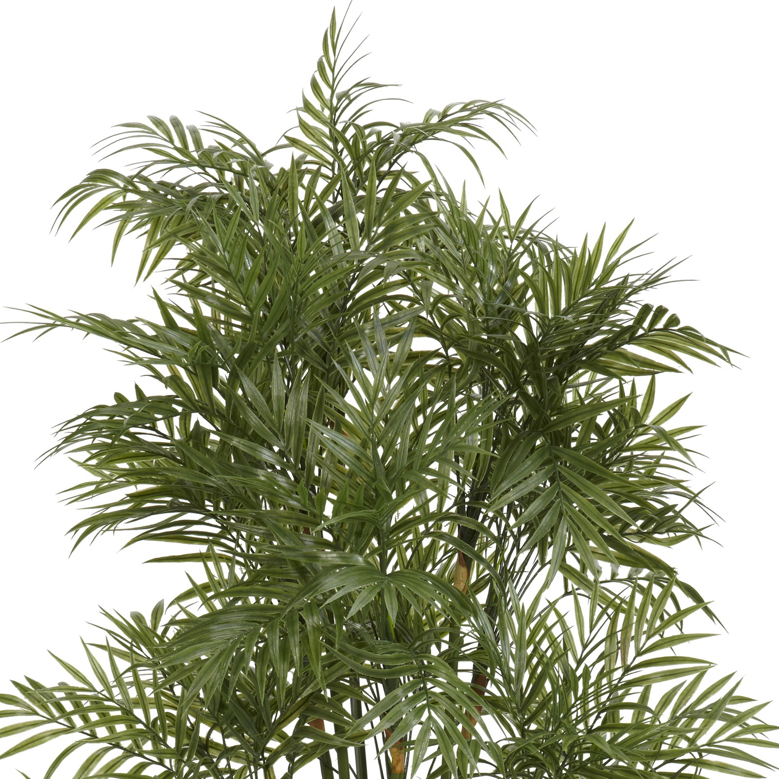 Nearly Natural 48″ Plastic Parlour Palm Tree with 100s of Leaves in Green/Black