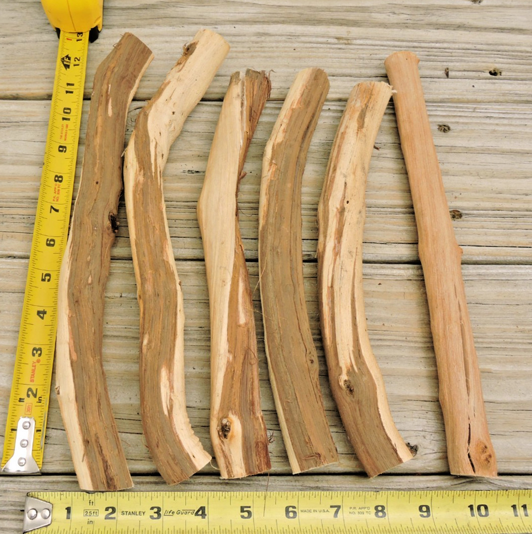 6 Grapevine Wood Stick Section 7/8~1 3/16″D 10~12″L Driftwood Decor Crafts