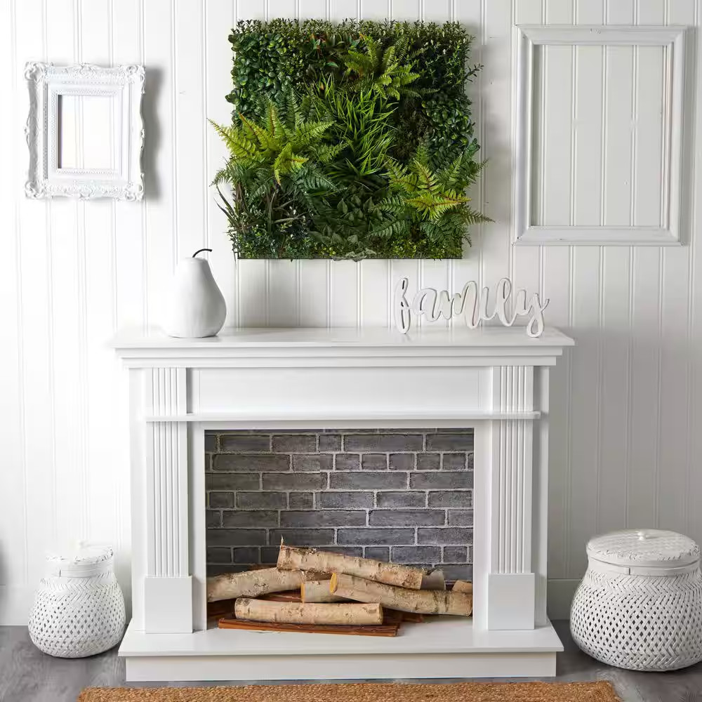 Indoor/Outdoor 29In. X 29In. Artificial Living Wall UV Resistant