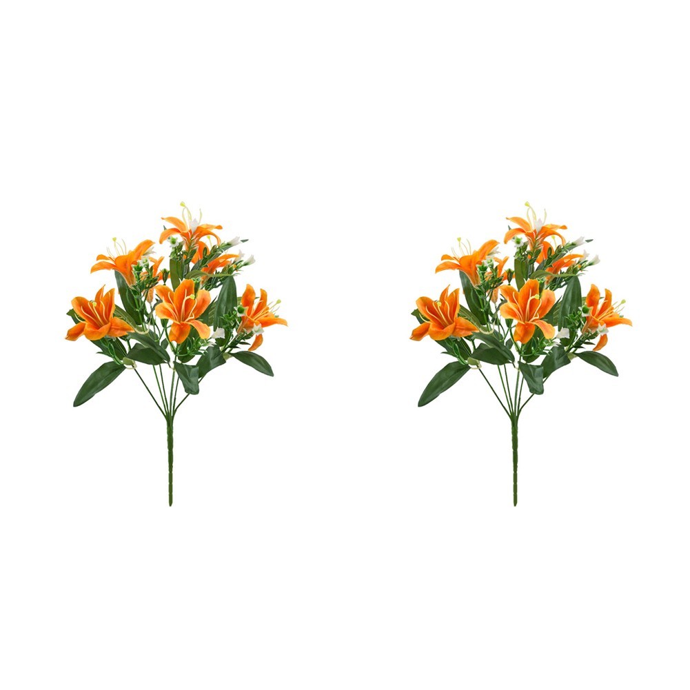 Realistic Artificial Lily Bouquet for Elegant For Wedding and Home Decor