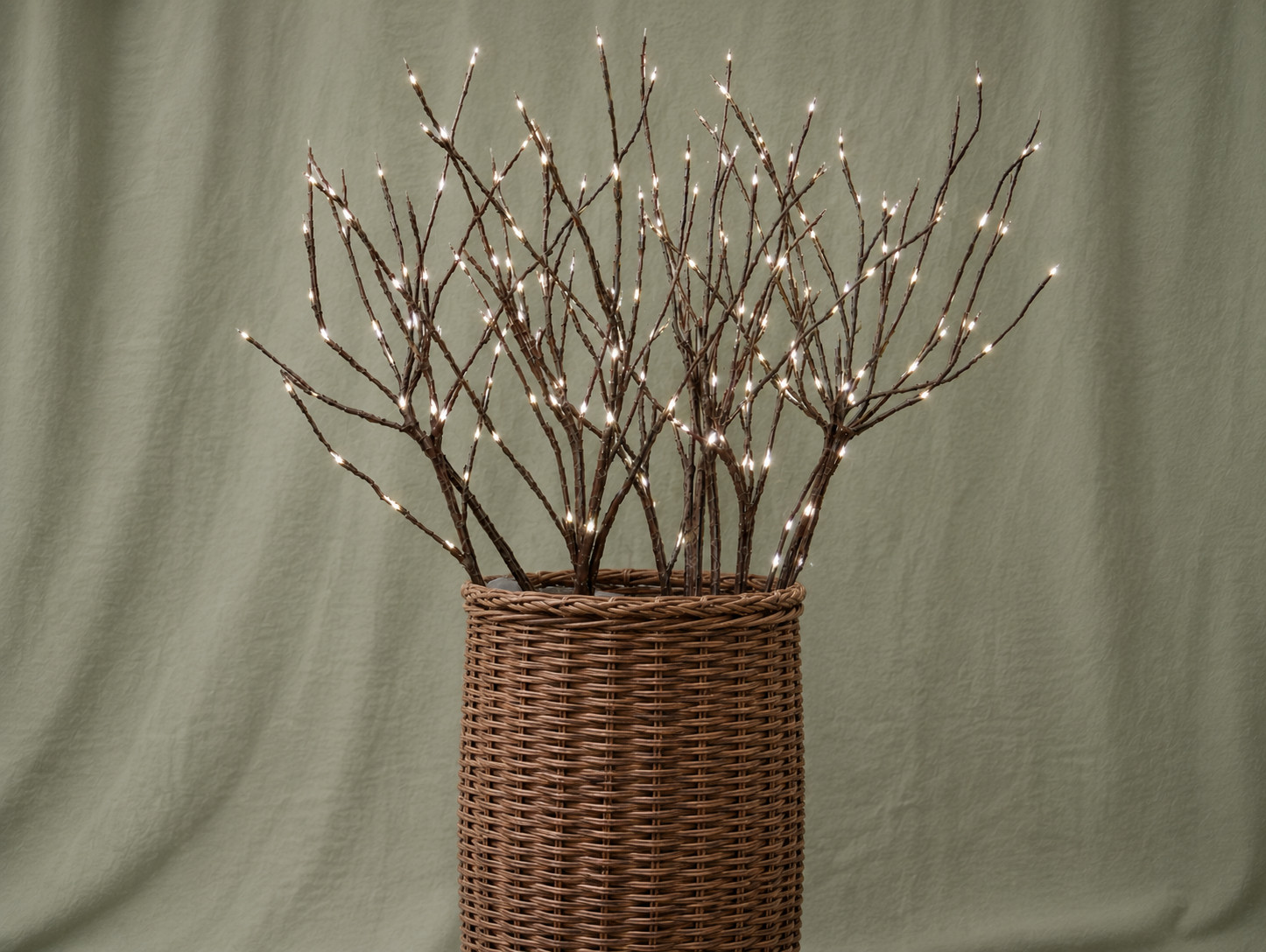 Battery Operated, LED Lighted Twig Branches, Set of 9 – Decorative Lighting