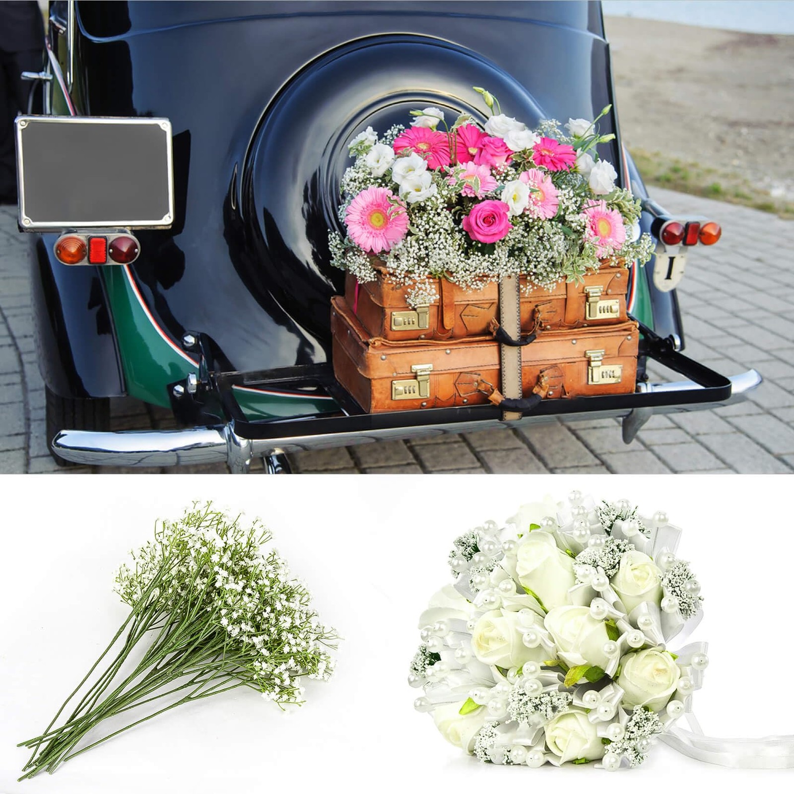 Sukh 10PCS Baby Breath Artificial Flowers Fake Babys Breath Gypsophila Flowers