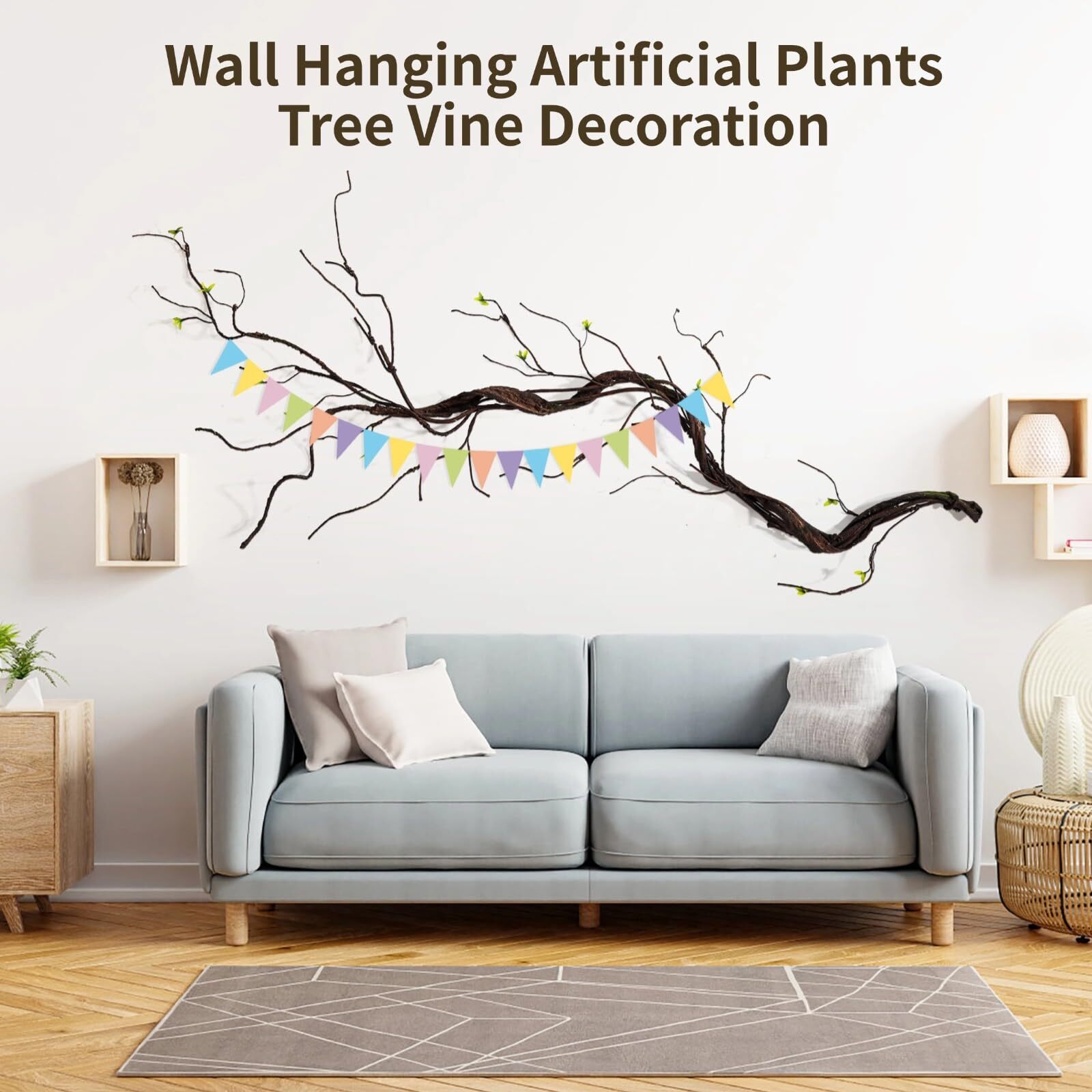 Fake Artificial Tree Branches For Decoration 67 Inches Wall Hanging Fake Tree Tr