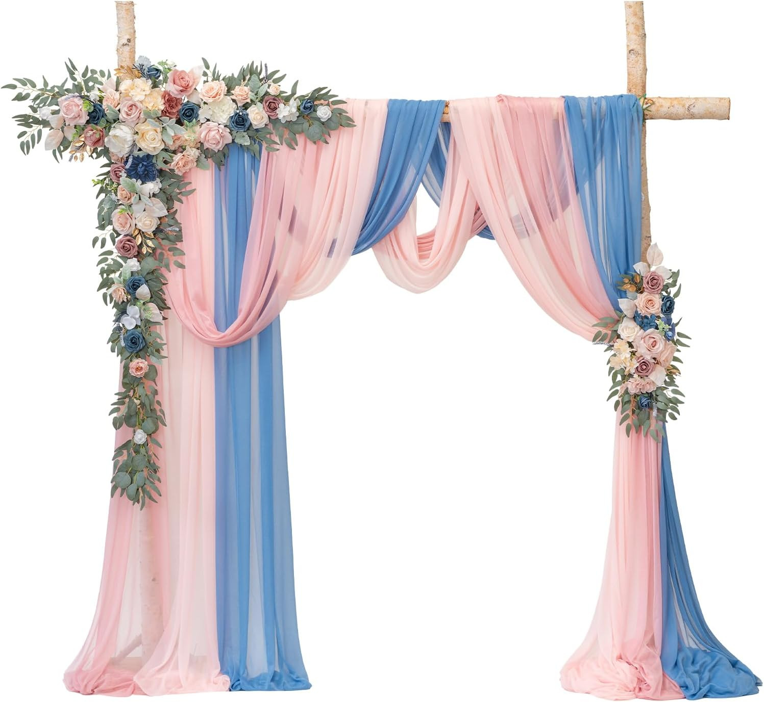 Artificial Arch Flowers Kit – 5 Silk Floral Arrangements for Weddings & Events
