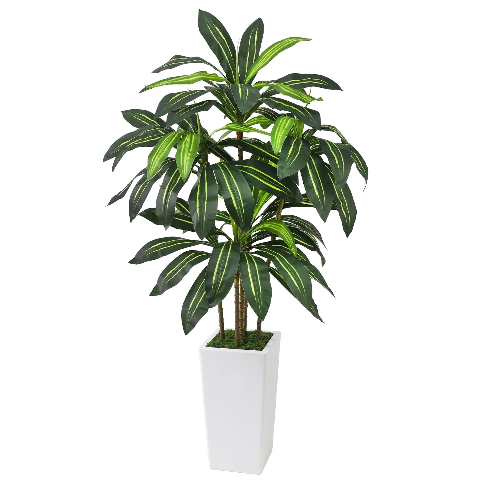 5FT Artificial Dracaena Tree with Thickened Improved Planter, Fake Plants wit…