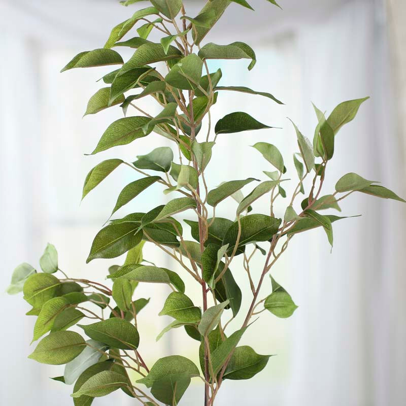 Set of 2 Artificial Ficus Leaf 34″ Sprays for Home Decor