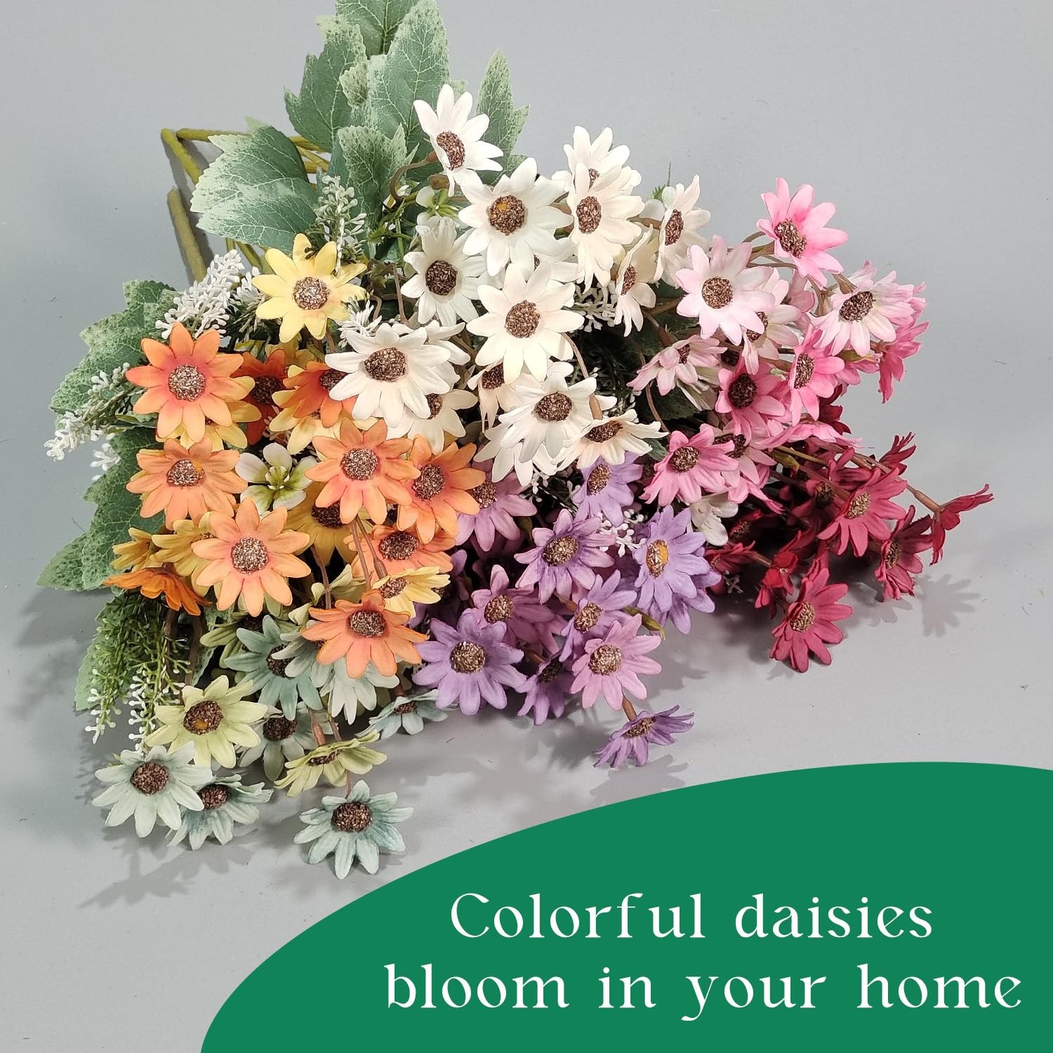 6Pcs Artificial Daisy Silk Flower Outdoor UV Resistant Fake Wildflowers Faux …