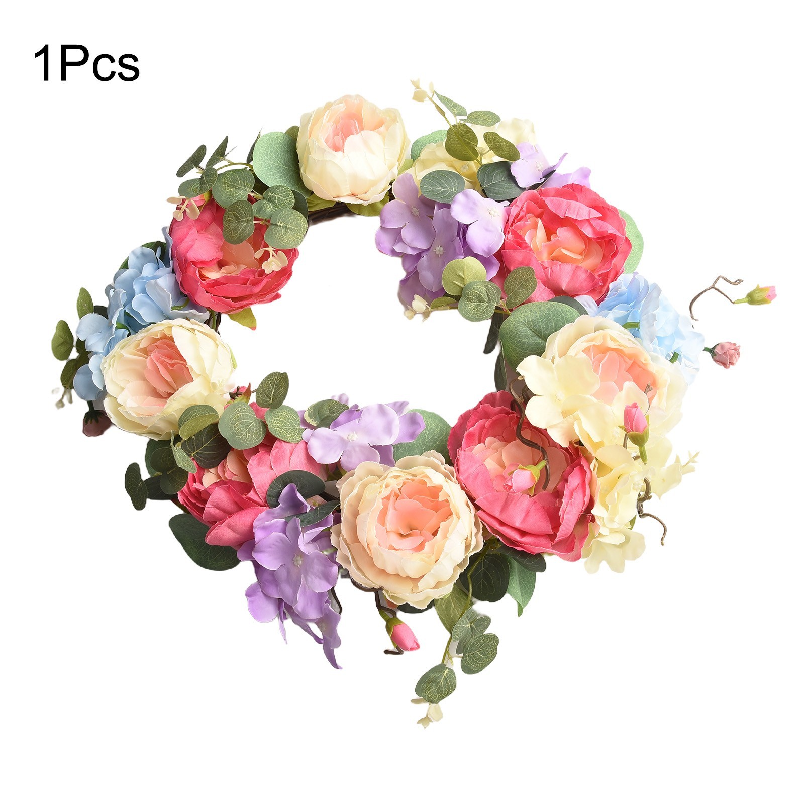 Hydrangea Wreath Front Door Garland Home Indoors & Outdoors Artificial Decor