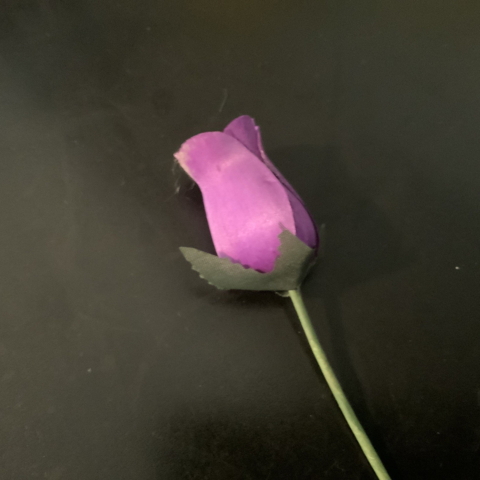 Bouquet Of A Dozen Wooden Purple Roses