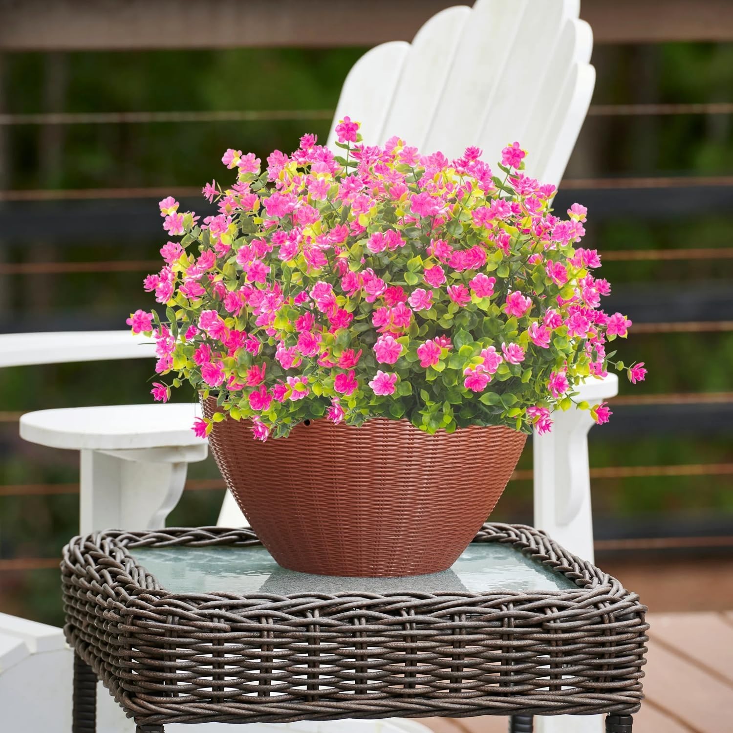 Realistic Pink Artificial Flowers – 20 Bundle UV Resistant