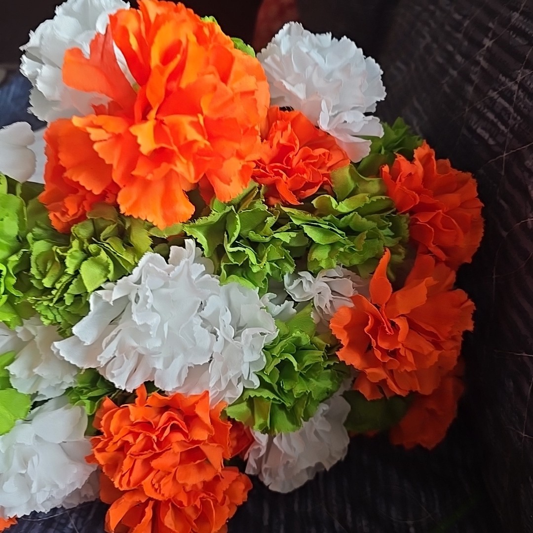 CelebrateIt 10 Picks Artificial Flower White Orange Green… K