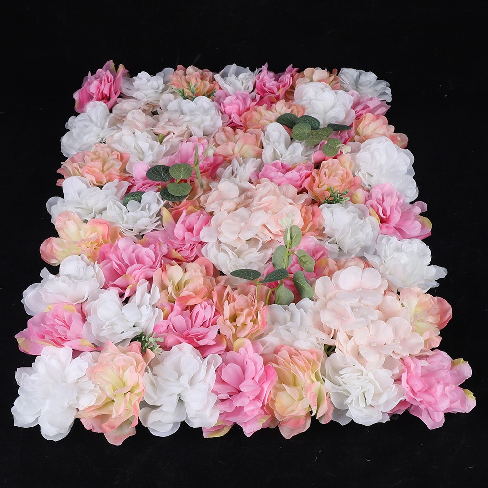 12Pcs Flower Wall Panels Artificial Flower Panels Fake Flower Wall Decoration