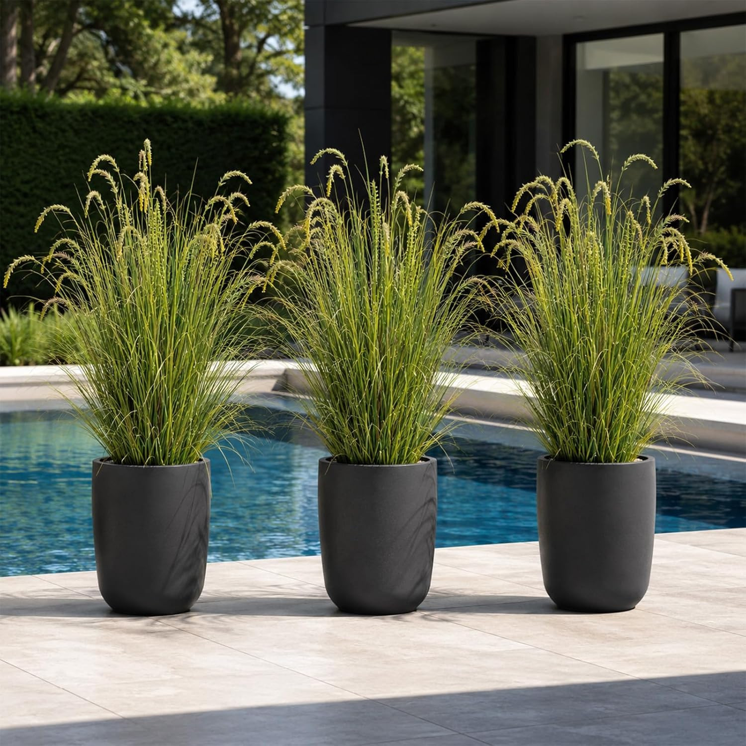 4FT Artificial Reed Grass – 2 Pack Faux Plants for Home & Office Decor