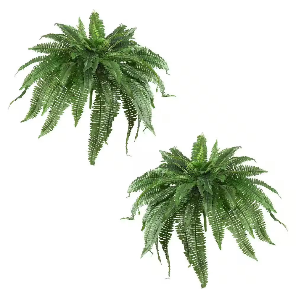 Artificial Boston Fern Home and Office Decoration Durable New 48 In. (Set of 2)