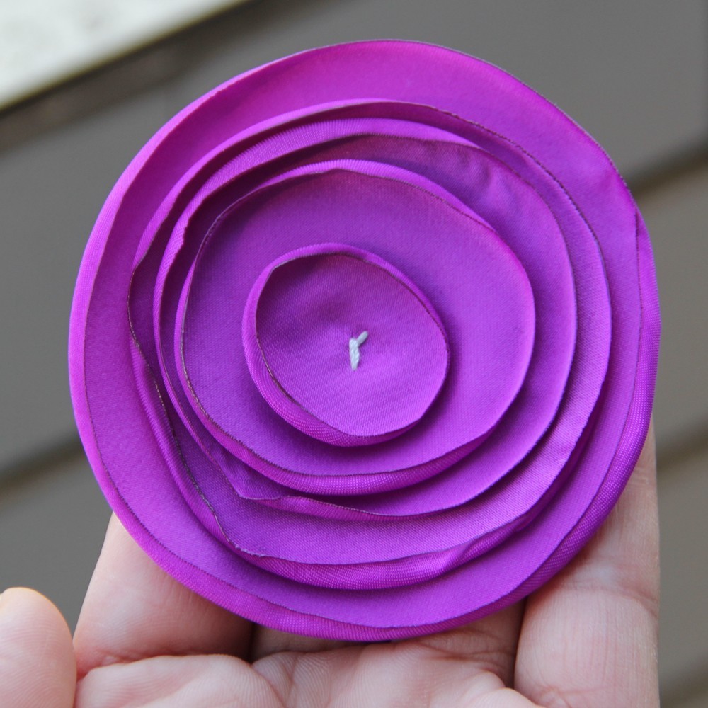 7.5cm Fabric Flower Handmade Cloth Flowers Hand DIY Material Wedding Accessories