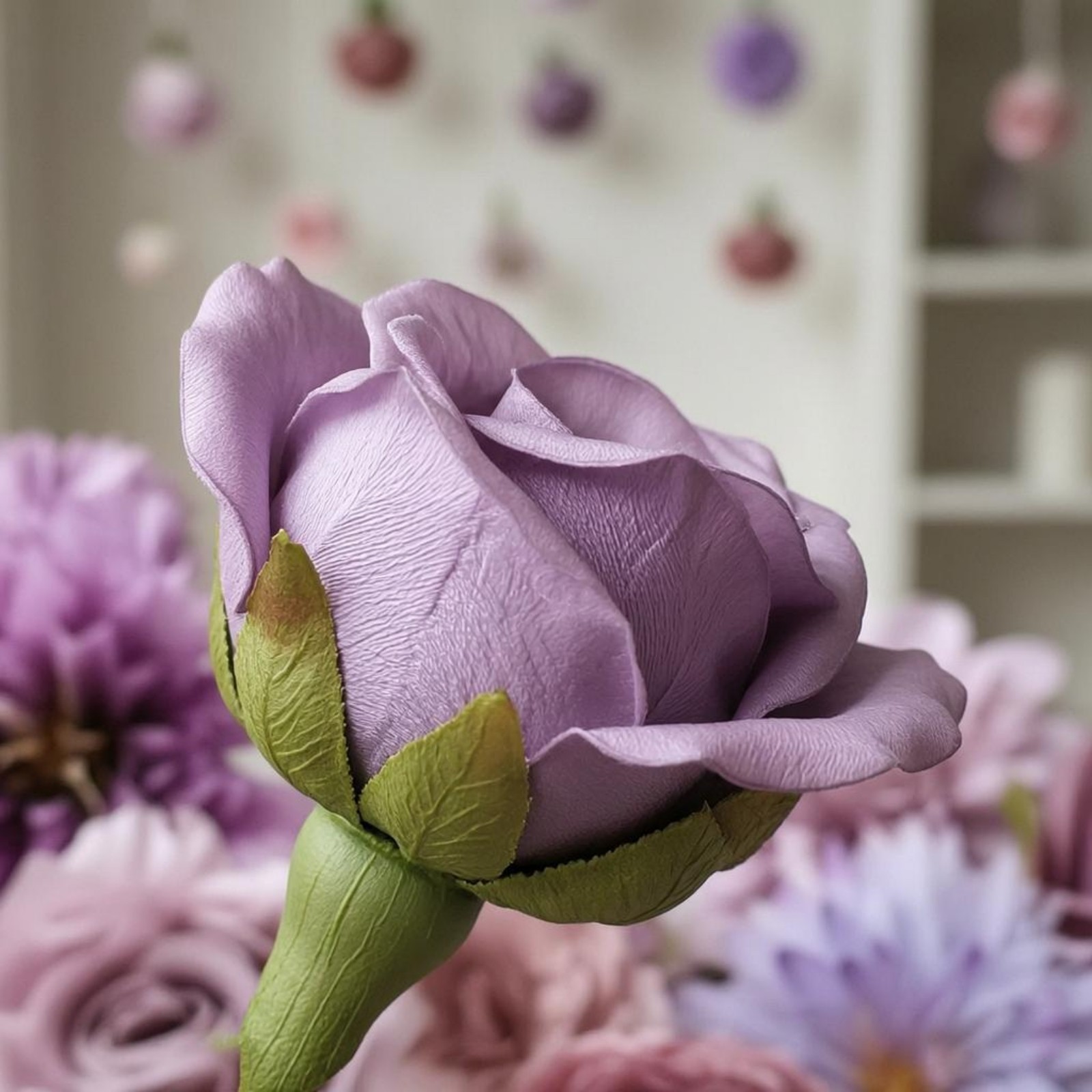 50 Pieces Faux Flower Heads Wedding Decoration Artificial Flower Heads
