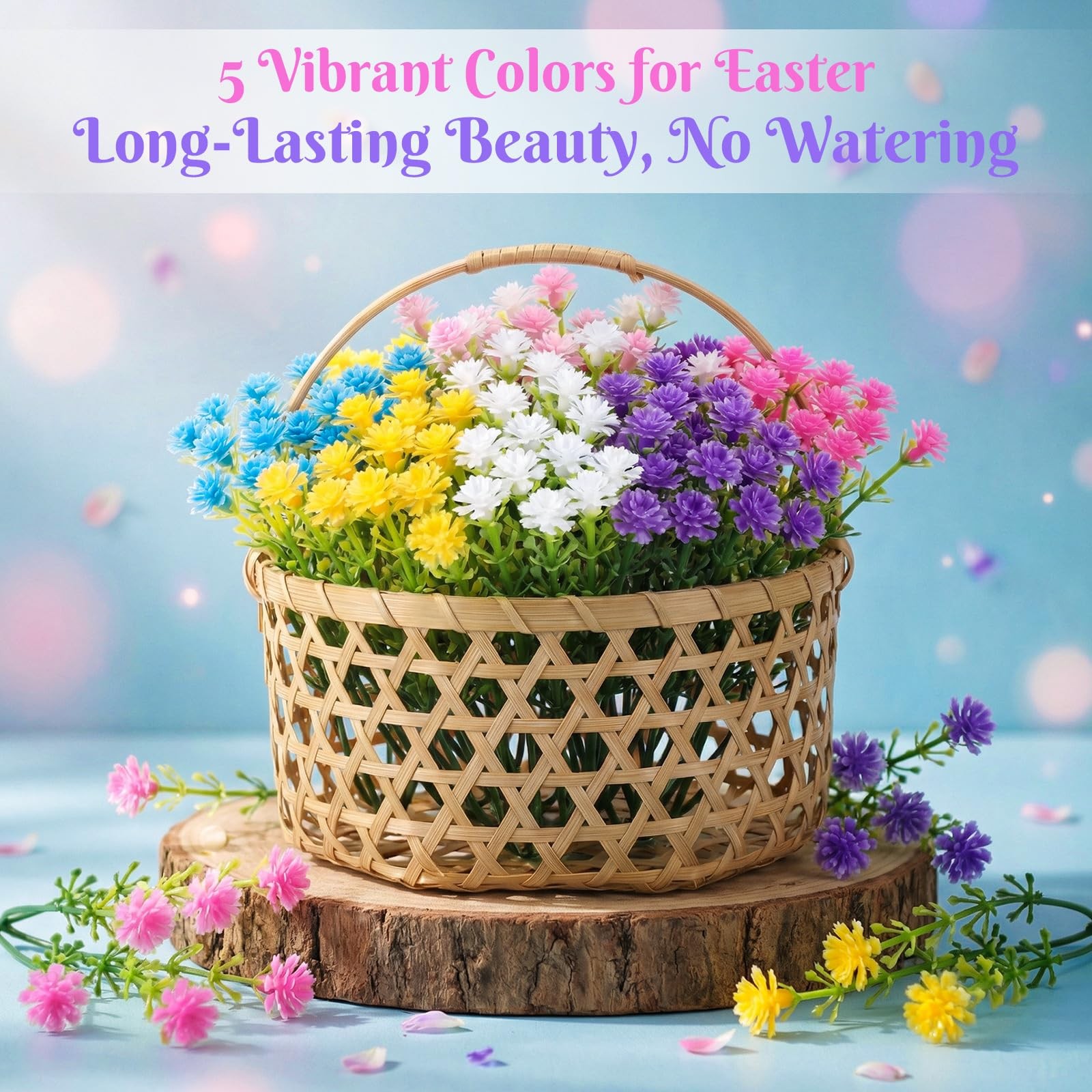200 PCS Multiple Color 3.74 Inch Baby Breath Artificial Flowers Mini Bulk