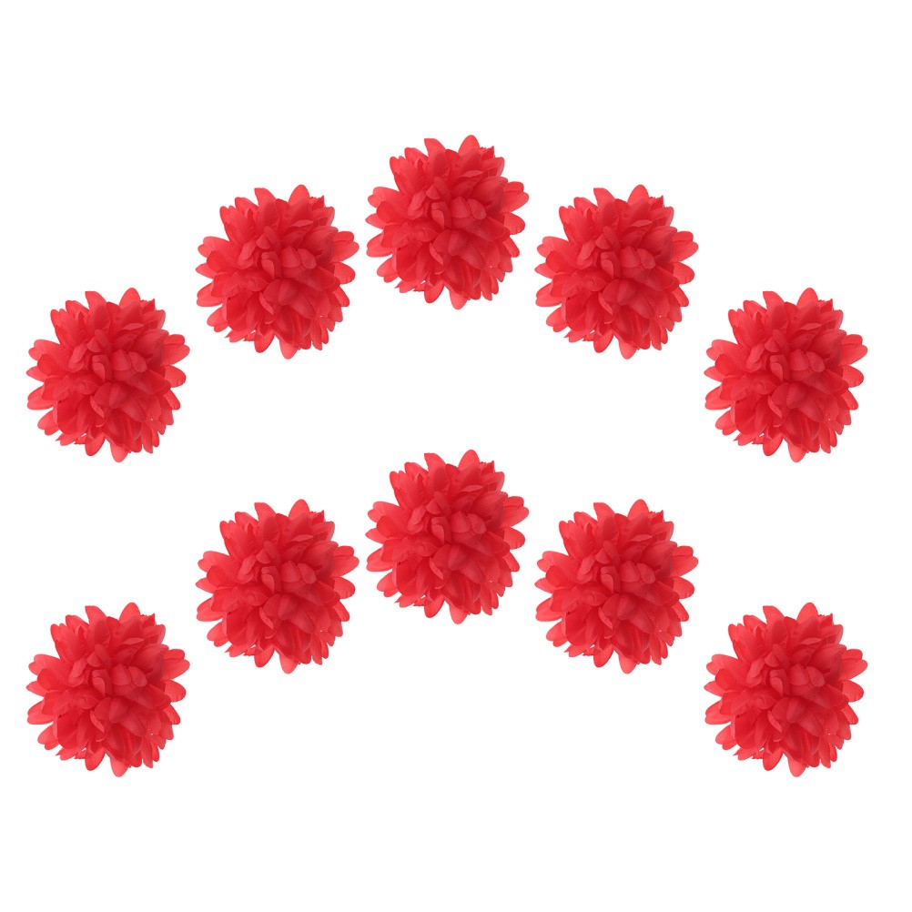 10 Pcs Artificial Chrysanthemums for Outdoors White Flowers Bulk