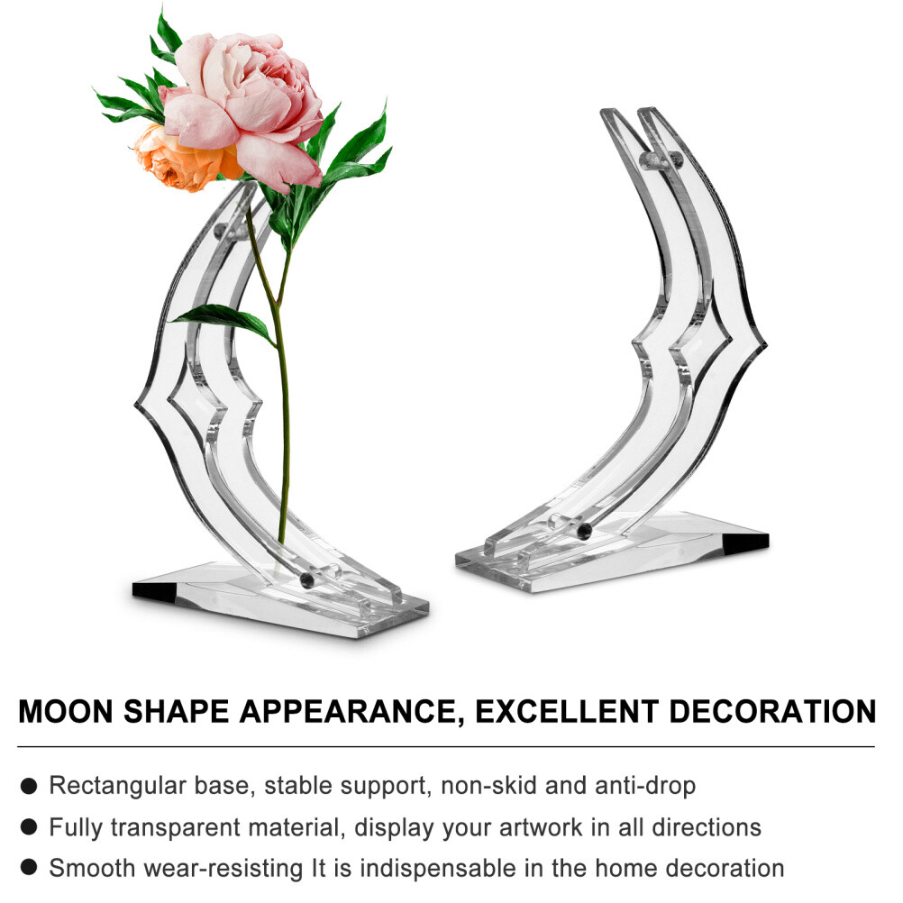 Acrylic Rose Display Stand Rose Flower Stem Holder Support Base Decoration