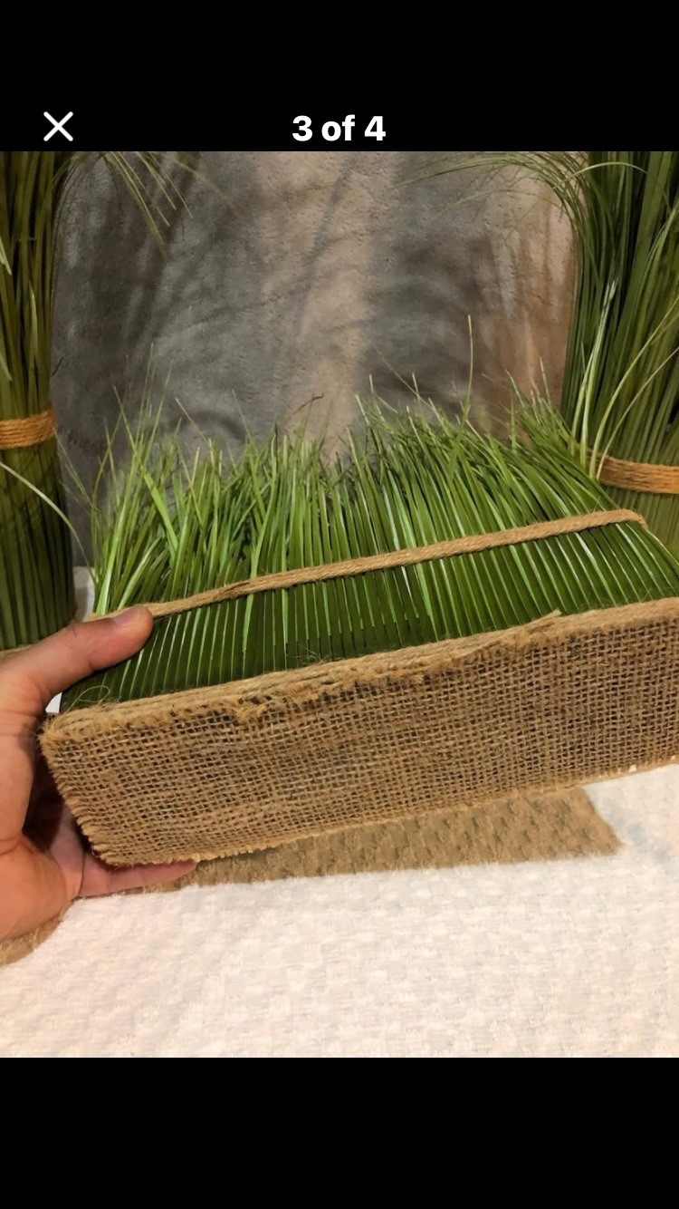 Floral GRASS. Artificial Decorative Grass. Fake Grass. Display plants Set Of 3