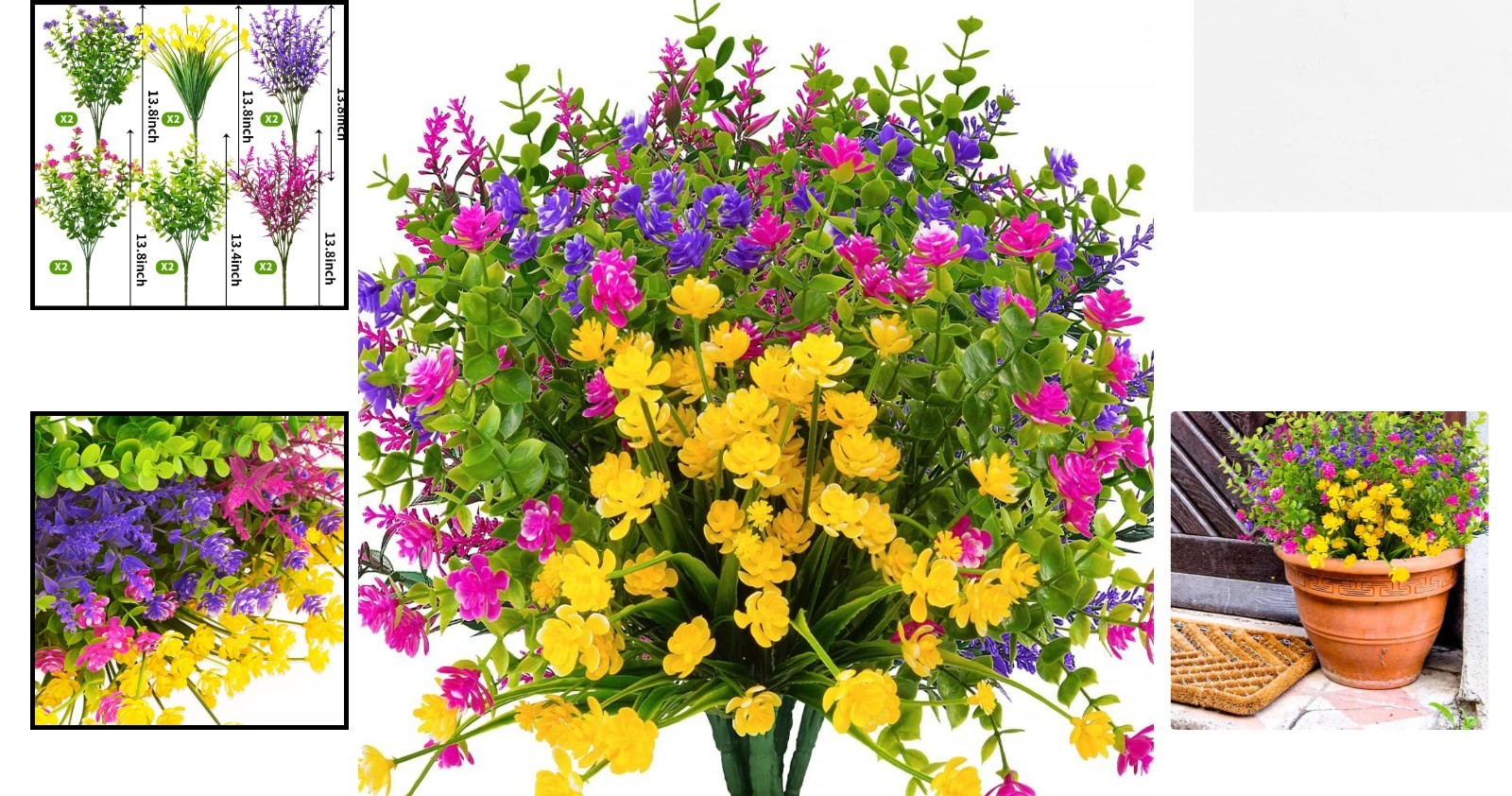 Lifelike Boxwood & Daffodil Faux Flowers – 12 Bundles for Garden & Wedding Décor
